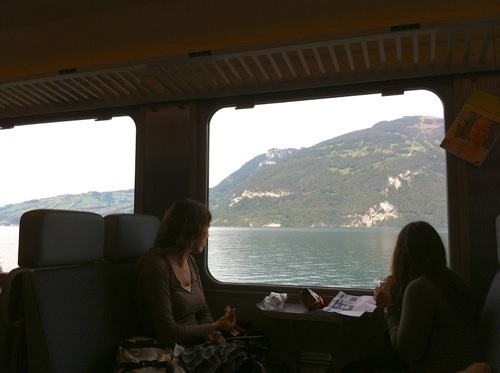 View of Northern Italy from the train