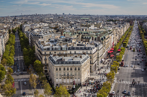 Paris Arc De Triomphe view 2